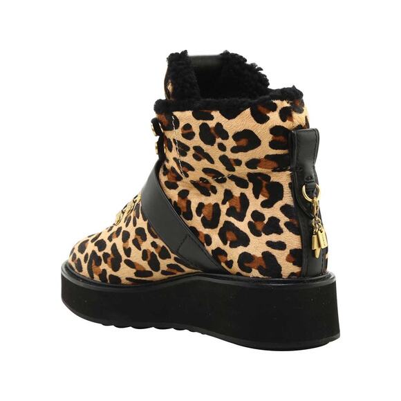 Coach Urban Leopard Hiker Combat Boots - New Size 6.5 - Picture 7 of 12